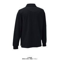 クロダルマ 長袖ポロシャツ(脇スリット) ブラック LL 25447ー49ーLL 1枚（直送品）