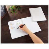 コクヨ ソフトリングノート B罫（中横罫） セミB5（6号） 80枚 透明 ス-SV508B-T 1セット（10冊）