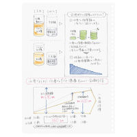 コクヨ ソフトリングノート 方眼ドット罫 セミB5(6号) 80枚 透明 ス-SV508WT-T 1セット(10冊)