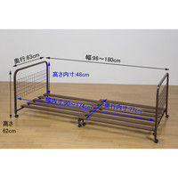 サン・ハーベスト 樹脂すのこ布団収納ラック ブラウン DC-80 BR 1台（直送品）