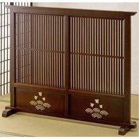 サン・ハーベスト 天然木格子衝立 130cm幅 KP-26130 1台（直送品）