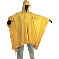 【レインコート】カジメイク レインポンチョ 1240-F-イエロー 1枚