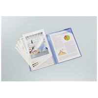 コクヨ クリヤーホルダーブック<モッテ> (固定式)A4縦 青6ポケット フ-LM5710B-6 1セット(10冊)