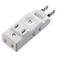 延長コード 電源タップ コンセント 2ピン 4個口 マイクロタップ 薄型 小型 白 AVT-M01-24WH エレコム 1個（直送品）