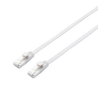 エレコム LANケーブル/CAT6A/爪折れ防止/フラット/3m/ホワ LD-GFAT/WH30 1個