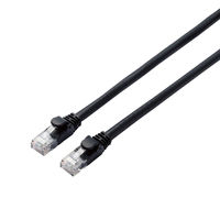 LANケーブル 7m cat6A 爪折れ防止 ギガビット より線 スリムコネクタ 黒 LD-GPA/BK7 エレコム 1個