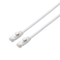 LANケーブル 7m cat6A 爪折れ防止 ギガビット より線 スリムコネクタ 白 LD-GPA/WH7 エレコム 1個