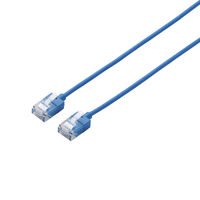 エレコム LANケーブル/CAT6A/スーパースリム/0.5m/ブルー LD-GPASS/BU05 1個