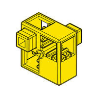 アーテック Artecブロック ハーフA 8P 黄 77761 1セット(5個)（直送品）