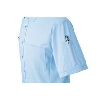 明石スクールユニフォームカンパニー 男女兼用ニットシャツ ネイビー M UN5502-7-M（直送品）