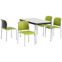 【軒先渡し】サンケイ ミーティングチェア CM104-MY 布張り オレンジ 1脚（直送品）