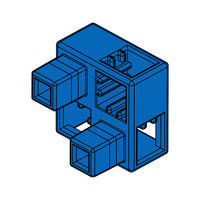 アーテック Artecブロック ハーフB 8P 青 77778 1セット(5個)（直送品）