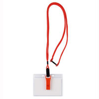 エコノミーホイッスル名札赤 78606 2個 西敬（直送品）