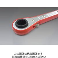 エスコ 13x14ー17x19mm 4サイズラチェットレンチ EA602SE-3 1セット(5丁)（直送品）