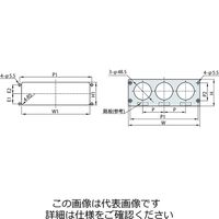 岩田製作所 圧力ゲージブラケット(アナログ用) ストレートタイプ PAS3ー01S 1セット(4個)（直送品）