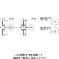 椿本チエイン RFコンベヤチェーン用スプロケット(Sローラ)CW・CW1形 RF03100S10TーCWN 1個（直送品）