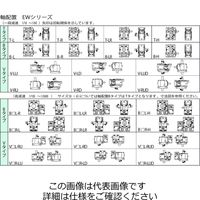 椿本チエイン ウォームパワードライブ EWシリーズ(モータ無) EW80B3000LーH 1個（直送品）