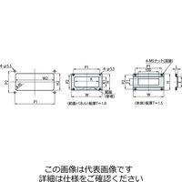 岩田製作所 圧力ゲージブラケット(デジタル用) オフセットタイプ2 PDH3ー01S 1セット(2個)（直送品）