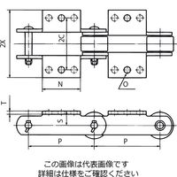 椿本チエイン ステンレス大形コンベヤチェーン(SS仕様) RF12200ーSSーK1ーPL 1個（直送品）
