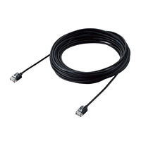 LANケーブル 10m cat6A準拠 ギガビット スーパースリム 3mm より線 黒 LD-GPASS/BK10 エレコム 1個