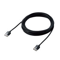 LANケーブル 3m cat6A準拠 ギガビット スーパースリム 3mm より線 黒 LD-GPASS/BK3 エレコム 1個