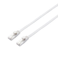 LANケーブル 7m cat6A準拠 爪折れ防止 ギガビット フラット より線 白 LD-GFAT/WH70 エレコム 1個