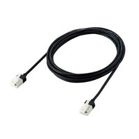 LANケーブル 2m cat6A準拠 爪折れ防止 ギガビット スリム より線 黒 LD-GPASST/BK20 エレコム 1個