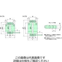 椿本チエイン ナイロンチェーンカップリング CN311 1セット(2個)（直送品）
