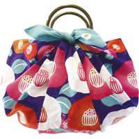 ヤマコー 花衣 大風呂敷 椿 紫 79391 1個（直送品）