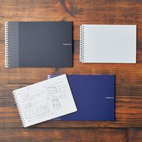 リヒトラブ hirakuno ツイストノート A5E 17穴 リーフ50枚 シルバー N1675-26 1セット(2冊)