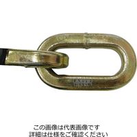 日本ロックサービス 片側先端ループ形状 屈強チェーン 12KSLOOPシリーズ 80cm チェーン径12mm 12KS/80 LOOP 1個（直送品）