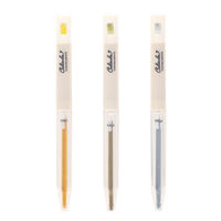 クツワ くりだし色鉛筆 クリクル 3色パック ロイヤルムーン(イエロー・ゴールド・シルバー) DE001RM 1個