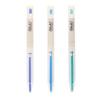 クツワ くりだし色鉛筆 クリクル 3色パック ラララオーロラ(ウルトラマリン・スカイブルー・ミント) DE001LA 1個