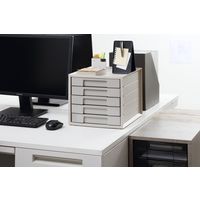 アイリスオーヤマ レターケース 5段 グレー LCJ-5M 1台