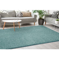 プレーベル ジャスパーPLUS 抗菌・抗ウイルス・抗アレルゲン カーペット ラグ 正方形 2000×2000mm ターコイズ 1枚（直送品）