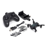 ジーフォース ドローン GB450 ブラック moova HD 飛行5分 スマホ操作（直送品）