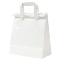 パックタケヤマ フォールドバッグ2212白無地 XZV69993 1ケース（50枚入ｘ4袋)（直送品）