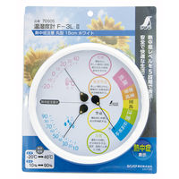 シンワ測定 熱中症注意 丸型 15cm ホワイト 70505 1セット(5個)