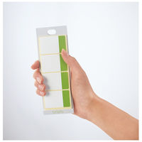 コクヨ クリヤーホルダー用ラベル<KaTaSu> ふせんタイプS緑 タ-CH11G 1セット(50シート:10シート入×5パック)