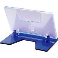 リクライニングカード立て 中紙適応サイズ：W80×H50mm　ブルー TC-80B 20個 西敬（直送品）
