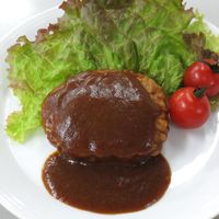 「業務用」オサベフーズ 直火焼ハンバーグ（デミグラス） 4560457470277 5ｐｃ：800g(60g×10)（直送品）