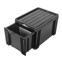 【引き出し収納】 JEJアステージ ロックストッカー#25 ブラック 4991068169586 13L 1個