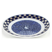 石丸陶芸 兎銀市松 プレート 105mm 6121530519 1枚（直送品）