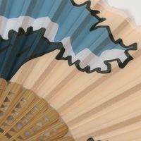 （世界の名作）ミニ扇子 神奈川沖浪裏 LAKOLE/ラコレ