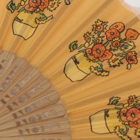 （世界の名作）ミニ扇子 ひまわり LAKOLE/ラコレ