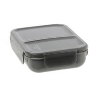 汁が漏れにくいランチボックス(700ml) グレー LAKOLE/ラコレ