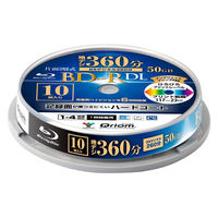 YAMAZEN BDーR 2層式 1回録画 50GB 地デジ360分 4倍速 スピンドル 10枚 BD-R10DLSP 1個