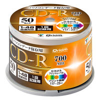 YAMAZEN CDーR データ保存用 1回記録 700MB 48倍速 スピンドル 50枚 QCDR-D50SP 1個