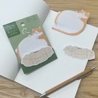 学研ステイフル まんぷく付箋(チャシロねこ) DM03817 1個