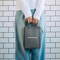 DEAN & DELUCA　クーラーバッグ 保冷バッグ グレー S 1個